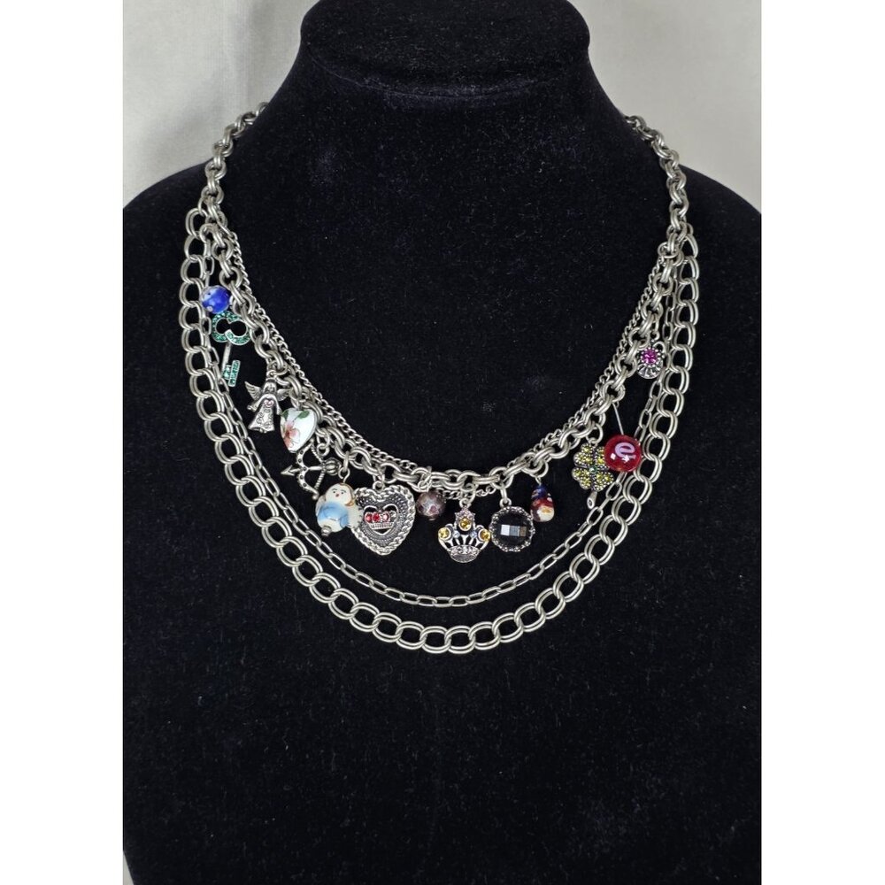 VTG Layered Charm Necklace -Nia By Niaper